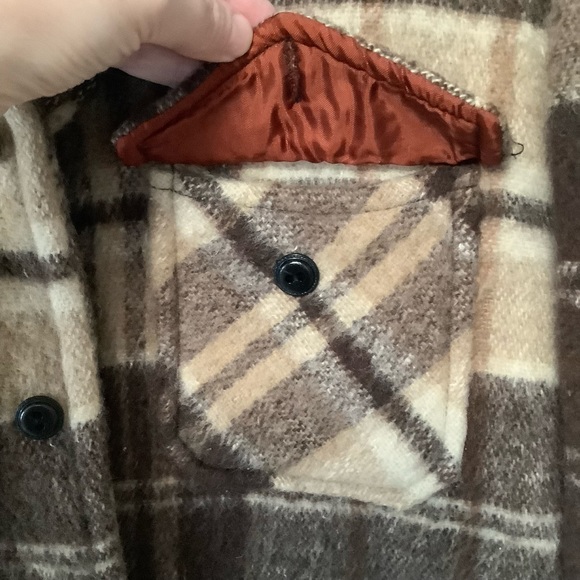 Vintage 1960's  Wool Mohair Button Up Flannel Coat - Picture 15 of 15